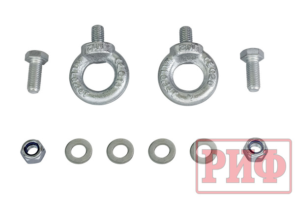 Переходник для фаркопа на задние бампера РИФ с площадкой под лебедку