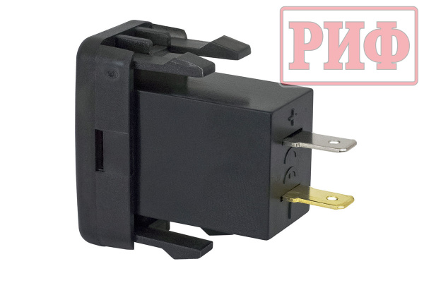 Розетка USB Type C, QC 3.0 с вольтметром для Toyota 40x20 Розетка USB Type C, QC 3.0 с вольтметром для Toyota 40x20