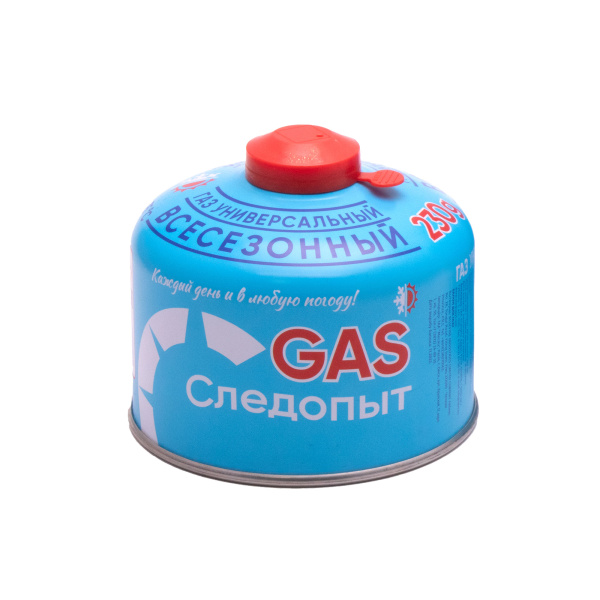 Баллон газовый резьбовой СЛЕДОПЫТ 230 гр., всесезонный Баллон газовый резьбовой СЛЕДОПЫТ 230 гр., всесезонный