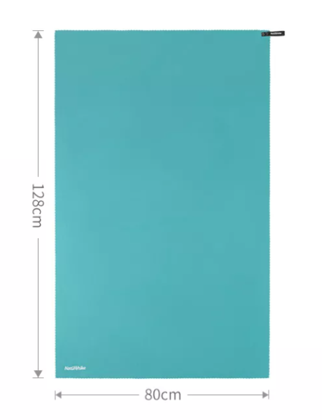 1 Полотенце кемпинговое Naturehike MJ02, 128х80 см, бирюзовое 1 Полотенце кемпинговое Naturehike MJ02, 128х80 см, бирюзовое