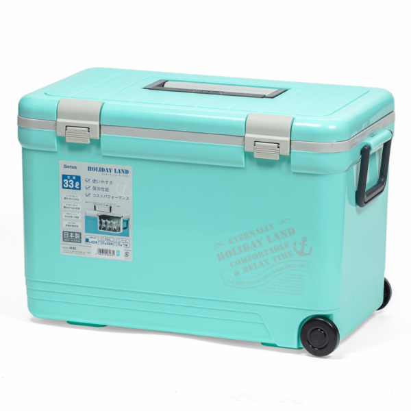 Термобокс SHINWA Holiday Land Cooler 33H бирюзовый