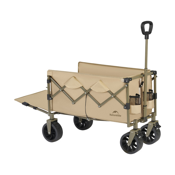 Тележка туристическая Naturehike Light 76х45х93 см, 70+50 л, коричневая
