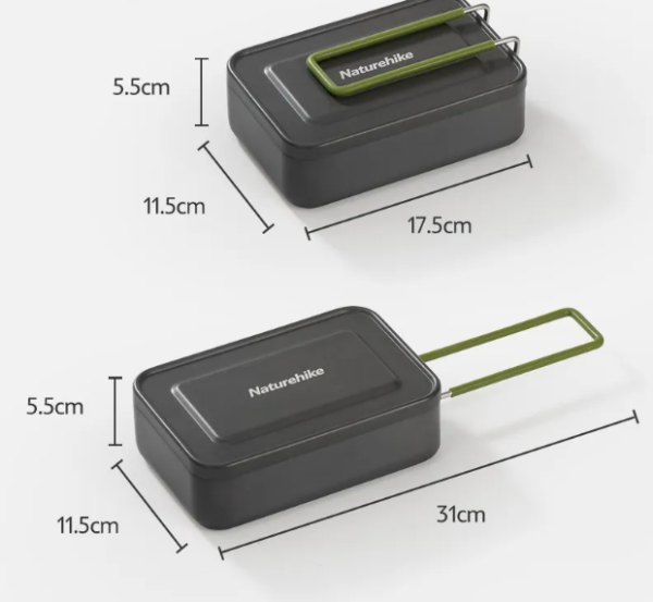 2 Котелок с крышкой Naturehike алюминиевый 2 Котелок с крышкой Naturehike алюминиевый