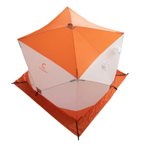 2 Палатка зимняя куб СЛЕДОПЫТ 2,1 х2,1 м, Oxford 210D PU 1000, оранжевый/белый 2 Палатка зимняя куб СЛЕДОПЫТ 2,1 х2,1 м, Oxford 210D PU 1000, оранжевый/белый