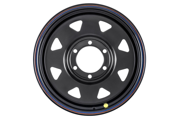 Диск усиленный Тойота Ниссан стальной черный 6x139,7 8xR17 d110 ET+30 (треугольник мелкий) Диск усиленный Тойота Ниссан стальной черный 6x139,7 8xR17 d110 ET+30 (треугольник мелкий)