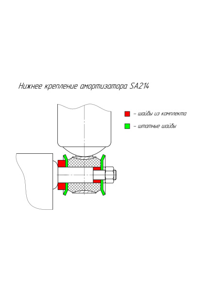 нижнее крепление sa214 нижнее крепление sa214