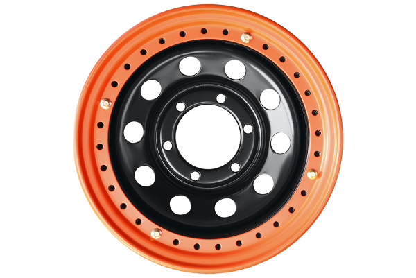 Диск усиленный Тойота Ниссан стальной черный 6x139,7 8xR15 d110 ET-19 с бедлоком (оранжевый) Диск усиленный Тойота Ниссан стальной черный 6x139,7 8xR15 d110 ET-19 с бедлоком (оранжевый)