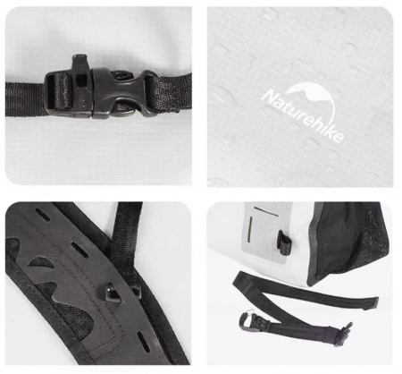 7 Рюкзак туристический Naturehike 18 л, ПВХ, белый 7 Рюкзак туристический Naturehike 18 л, ПВХ, белый