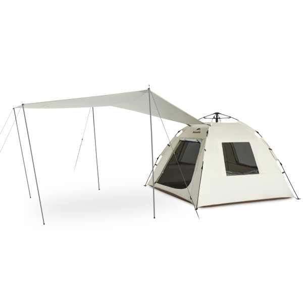 Палатка Naturehike Ango S, 3-местная, быстросборная, капучино