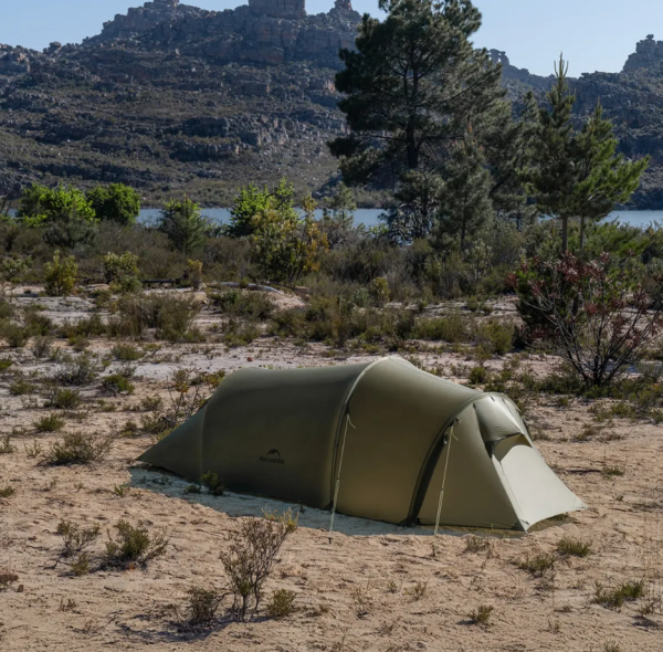 Палатка Naturehike Opalus UL 2-местная, алюминиевый каркас, темно-зеленая