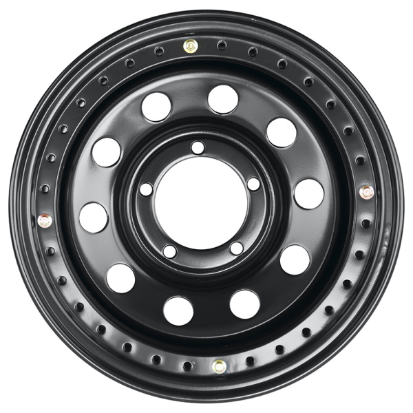 Диск УАЗ крашеный черный 5x139,7 8xR16 d110 с псевдо бедлоком (черный) Диск УАЗ крашеный черный 5x139,7 8xR16 d110 с псевдо бедлоком (черный)