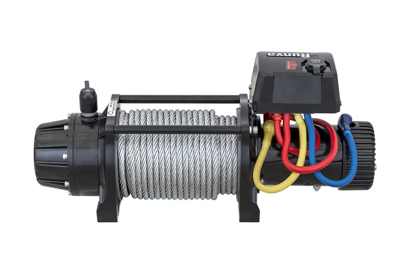 Лебёдка автомобильная электрическая 12V Runva EWB13500MAXS 6136 кг MAX влагозащищенная, стальной трос