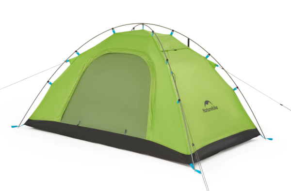 Палатка Naturehike P-Series NEW 2-местная, алюминиевый каркас, зеленая