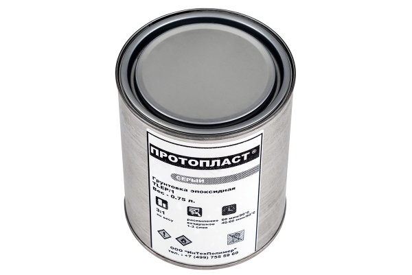 Грунт эпоксидный антикоррозийный с отвердителем ПРОТОПЛАСТ (0,75 л + 0,25 л)