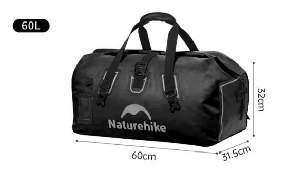 1 Гермосумка Naturehike 60 л ПВХ (черная) 1 Гермосумка Naturehike 60 л ПВХ (черная)