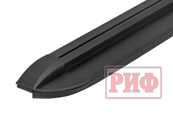 Крышка кузова РИФ для Foton Tunland G7/G9, роллета раздвижная с электроприводом 1587х1666 мм, алюминиевая, черная