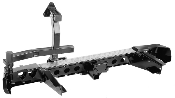 Бампер РИФ задний УАЗ Патриот Пикап 2005+ с квадратом под фаркоп, калиткой и фонарями стандарт Бампер РИФ задний УАЗ Патриот Пикап 2005+ с квадратом под фаркоп, калиткой и фонарями стандарт
