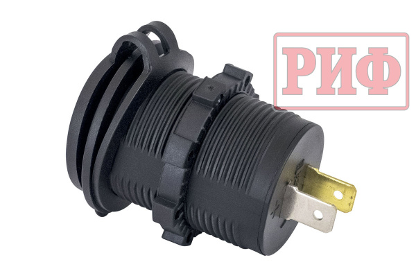 Розетка USB QC 3.0 с вольтметром,  34x37х54 Розетка USB QC 3.0 с вольтметром,  34x37х54