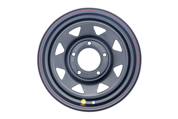 Диск усиленный ВАЗ НИВА стальной черный 5x139,7 7xR15 d98,5 ET+25 (треуг.) Диск усиленный ВАЗ НИВА стальной черный 5x139,7 7xR15 d98,5 ET+25 (треуг.)