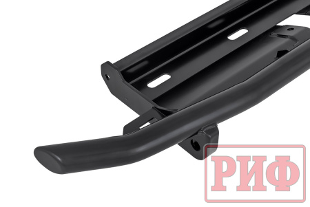 Бампер РИФ силовой задний/защита штатного бампера Lada Niva Travel с возможностью установки фаркопа