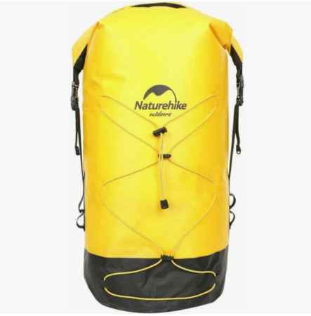 2 Рюкзак туристический Naturehike 40 л, ПВХ, желтый 2 Рюкзак туристический Naturehike 40 л, ПВХ, желтый
