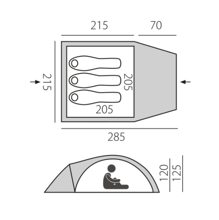 Палатка быстросборная BTrace Glade 3 (Зеленый) Палатка быстросборная BTrace Glade 3 (Зеленый)