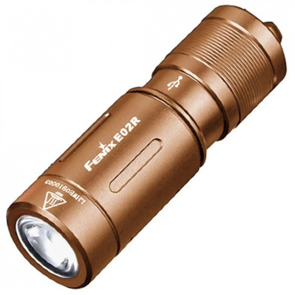 Фонарь Fenix E02R коричневый 200 люмен Фонарь Fenix E02R коричневый 200 люмен