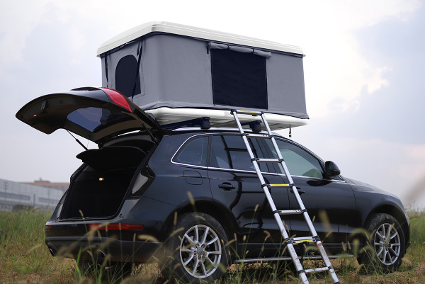 2.Палатка на крышу автомобиля РИФ Hard RT04-125, корпус белый, тент серый 210х125х150 2.Палатка на крышу автомобиля РИФ Hard RT04-125, корпус белый, тент серый 210х125х150