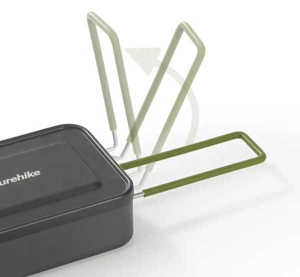 Котелок прямоугольный Naturehike 1 л., алюминиевый