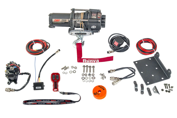 Лебёдка электрическая 12V Runva 2500A lbs 1140 кг (синтетический трос) Лебёдка электрическая 12V Runva 2500A lbs 1140 кг (синтетический трос)