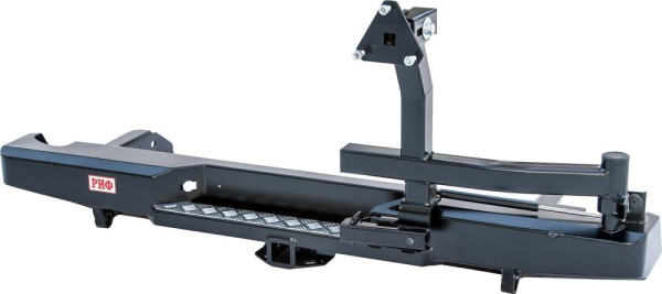 Бампер РИФ задний Nissan Navara D40 с фаркопом и калиткой Бампер РИФ задний Nissan Navara D40 с фаркопом и калиткой