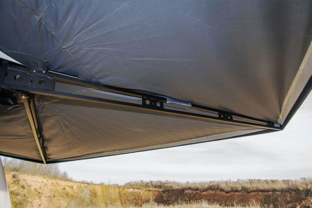 Маркиза автомобильная РИФ веерная, безопорная 2х2,3 м (левая) Маркиза автомобильная РИФ веерная, безопорная 2х2,3 м (левая)