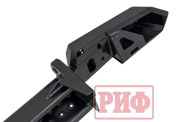 Бампер РИФ силовой задний УАЗ Хантер с фонарями, возможностью установки фаркопа, лифт 65 мм