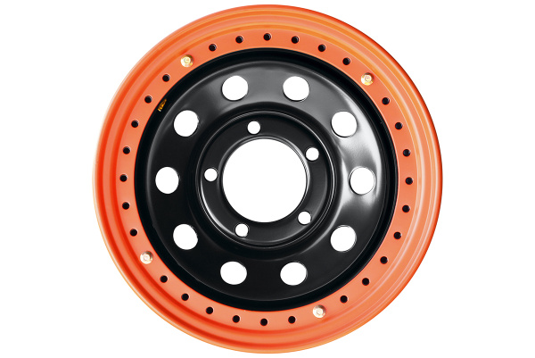 Диск усиленный Тойота Ленд Крузер 100 стальной черный 5x150 8xR16 d113 ET-3 с бедлоком (оранжевый) Диск усиленный Тойота Ленд Крузер 100 стальной черный 5x150 8xR16 d113 ET-3 с бедлоком (оранжевый)