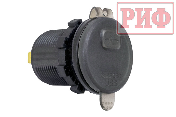 Розетка USB QC 3.0 с вольтметром,  34x37х54 Розетка USB QC 3.0 с вольтметром,  34x37х54