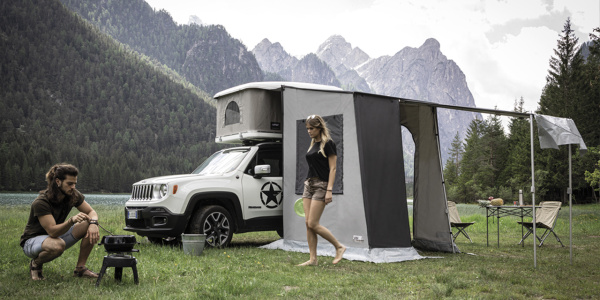 Веранда к палатке AUTOHOME OVERZONE SMALL STANDARD, тент серый, высота 220 см Веранда к палатке AUTOHOME OVERZONE SMALL STANDARD, тент серый, высота 220 см