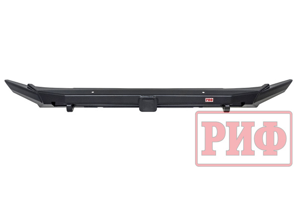 Бампер РИФ силовой передний Renault Duster 2021+ с квадратом под  фаркоп и защитой радиатора Бампер РИФ силовой передний Renault Duster 2021+ с квадратом под  фаркоп и защитой радиатора