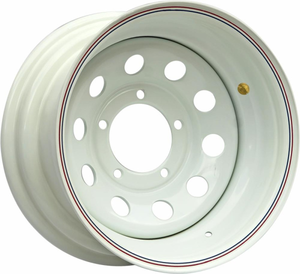 Диск УАЗ стальной белый 5x139,7 8xR15 d110 ET-40 (только на барабанные тормоза) Диск УАЗ стальной белый 5x139,7 8xR15 d110 ET-40 (только на барабанные тормоза)