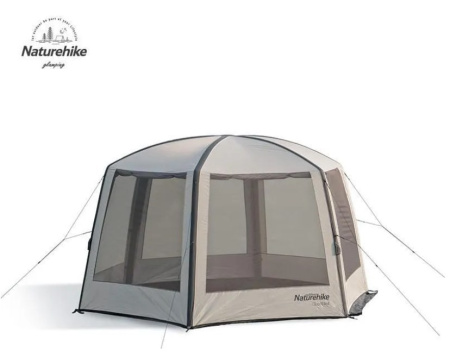 2.Палатка-шатер туристический Naturehike, надувной каркас, золотистый, 4-местный