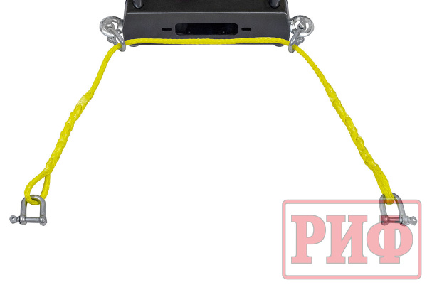 Лебёдка переносная РИФ 9.5XS c площадкой и проводами (в сборе), коротий барабан, стальной трос
