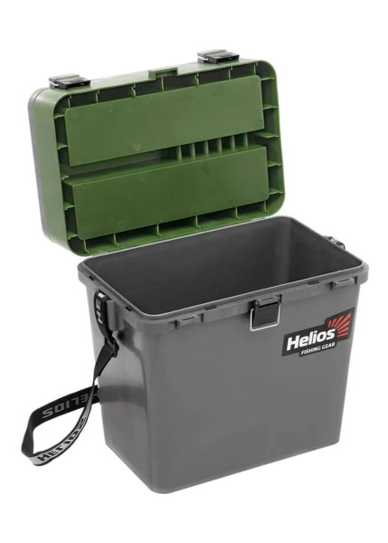 3 Ящик рыболовный зимний HELIOS, 19 л, серый/хаки 3 Ящик рыболовный зимний HELIOS, 19 л, серый/хаки