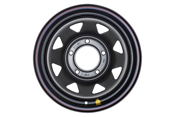 Диск усиленный для ВАЗ НИВА стальной черный 5x139,7 7xR15 d98,5 ET+30 (треуг.)