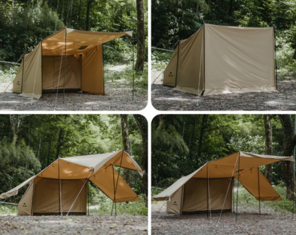 Палатка Naturehike Mountain Stream, 1-местная, алюминиевый каркас, бежевая