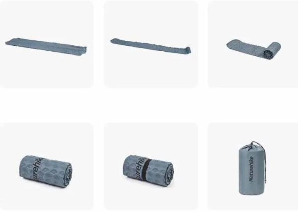 1.Коврик самонадувающийся Naturehike, 185x55x3.5 см, овальный синий 1.Коврик самонадувающийся Naturehike, 185x55x3.5 см, овальный синий