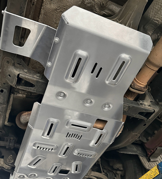 Защита Falcon радиатора, картера, РК, КПП для RAM (Dodge) 1500 2022-2024, алюминий, 8 мм