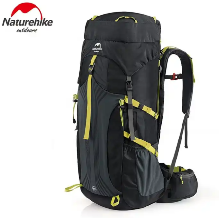 Рюкзак туристический Naturehike 55 л, черный Рюкзак туристический Naturehike 55 л, черный