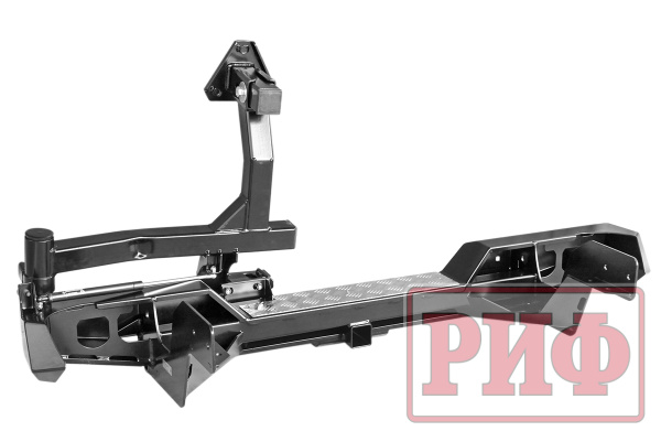 Бампер РИФ силовой задний Toyota Hilux 1983-1997 с квадратом под фаркоп и калиткой Бампер РИФ силовой задний Toyota Hilux 1983-1997 с квадратом под фаркоп и калиткой