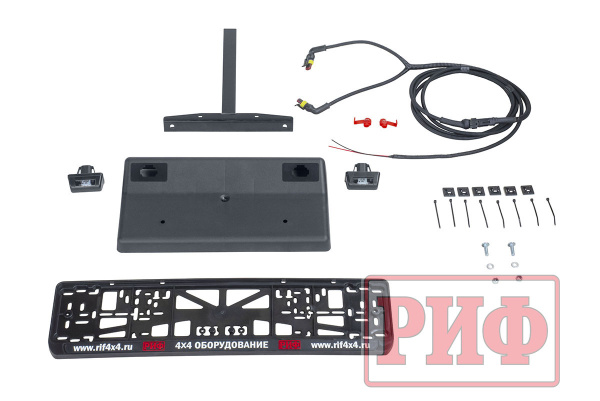 Бампер РИФ силовой задний Toyota Land Cruiser 200 2007-2015 c квадратом под фаркоп и калиткой