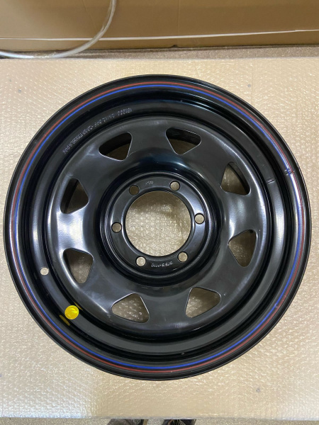 3 Диск усиленный Тойота Ниссан стальной черный 6x139,7 8xR16 d110 ET+30 (треуг. мелкий) (уценка)