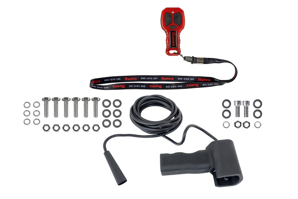 Лебёдка автомобильная электрическая 12V Runva EWXT12000FSR 5443 кг синтетический трос